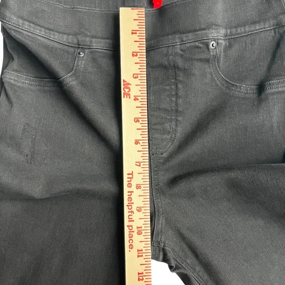 Spanx Distressed Skinny Jeans Women's S High Rise Stretch Denim Raw Hem 20213R - Picture 9 of 15